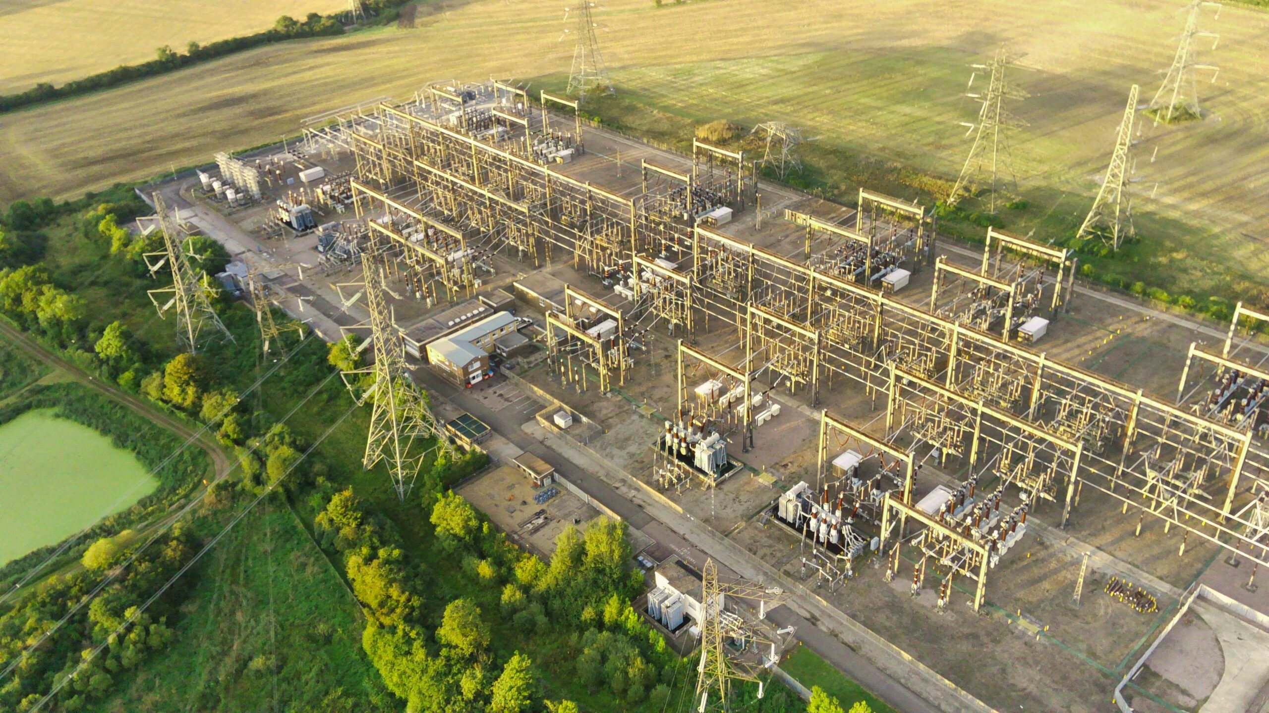 electrical grid substation